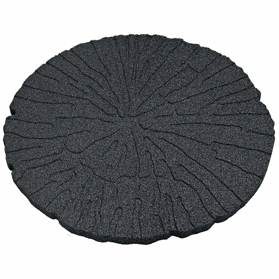 Pierre de marchage 6 pcs Noir Ø 45 x 1,8 cm Caoutchouc - 4