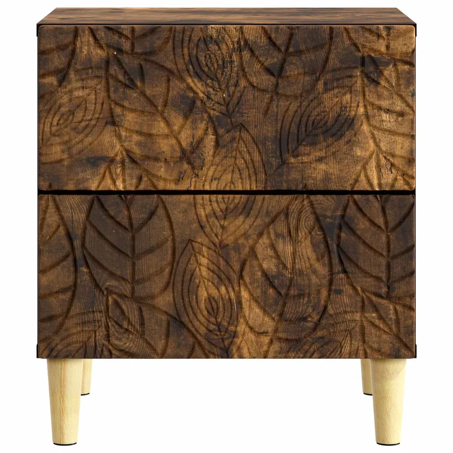 Table de chevet 2 pcs Chêne fumé 43 x 34,5 x 48 cm - 6