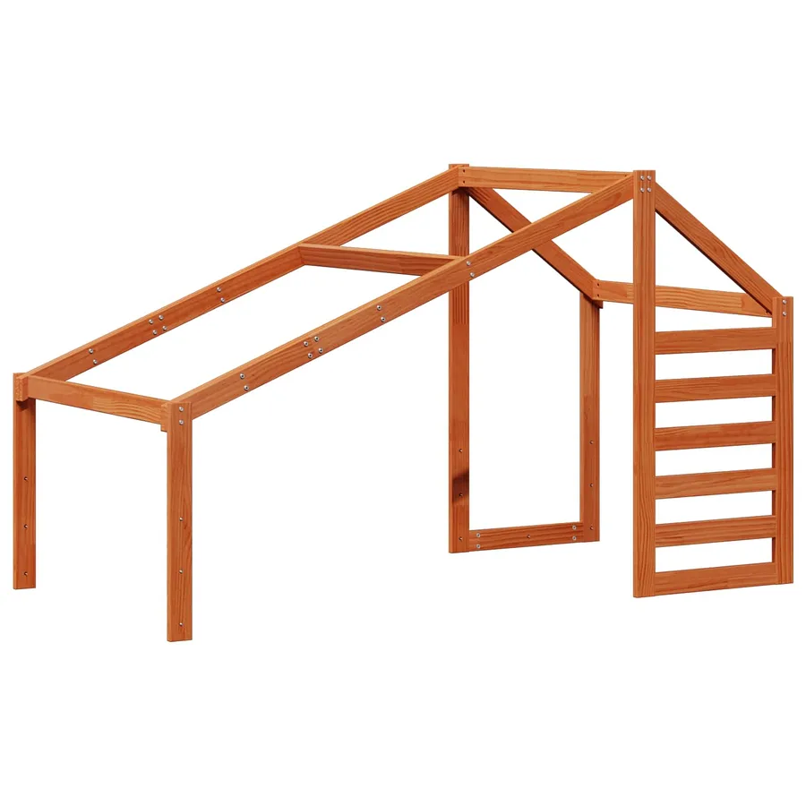 Cadre de lit mezzanine Brun Ciré 90 x 190 cm Pin massif - 4
