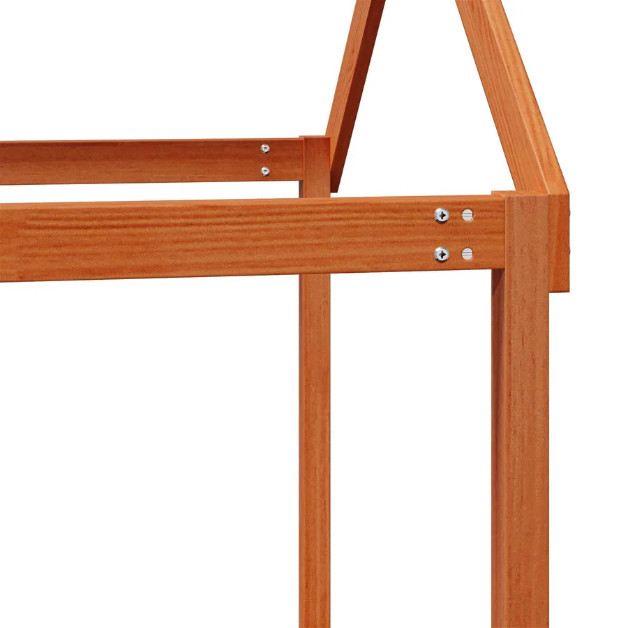 Cadre de lit mezzanine Brun Ciré 90 x 190 cm Pin massif - 9