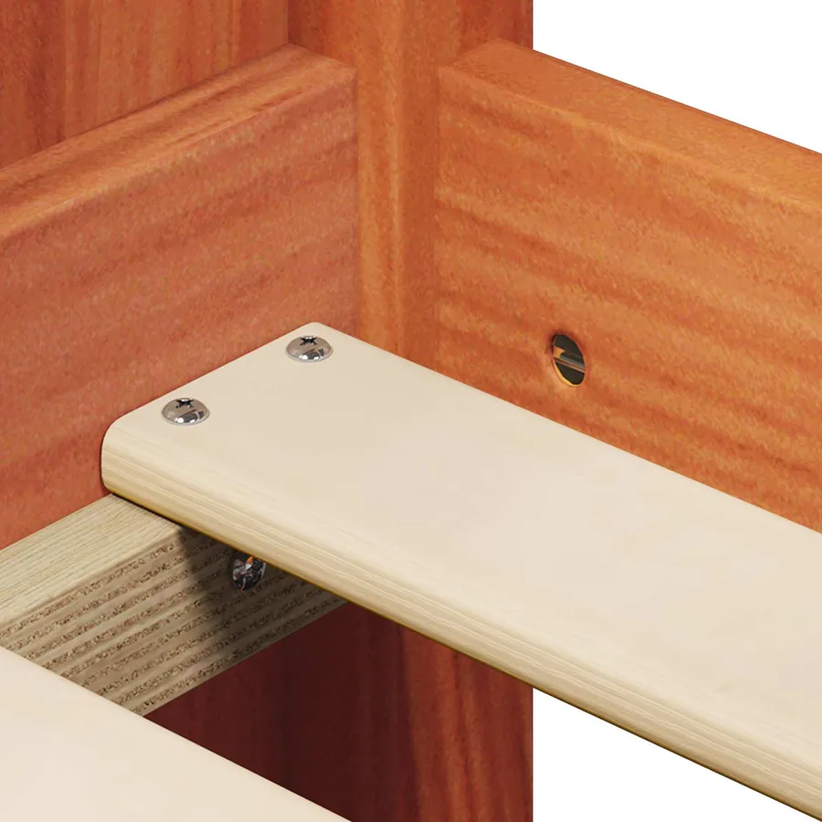 Cadre de lit mezzanine Brun Ciré 90 x 190 cm Pin massif - 8