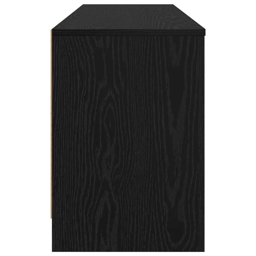 Armoire de lit avec étagère 2 pcs Chêne noir 66 x 33 x 48 cm - 6