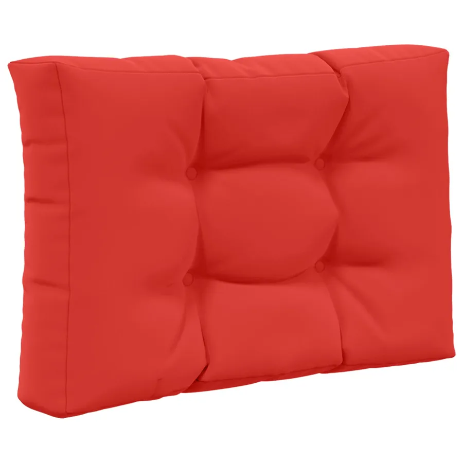 Coussin de canapé d'extérieur 3 pcs Rouge Polyester - 5