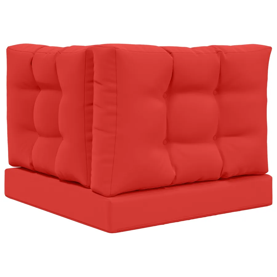 Coussin de canapé d'extérieur 3 pcs Rouge Polyester - 7