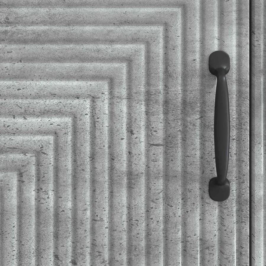 Buffet Gris béton 66 x 34,5 x 89,5 cm Bois d'ingénierie - 8