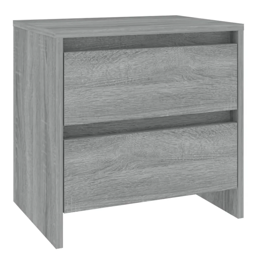 Table de chevet sonoma gris 45x34,5x44,5 cm bois d’ingénierie - 2