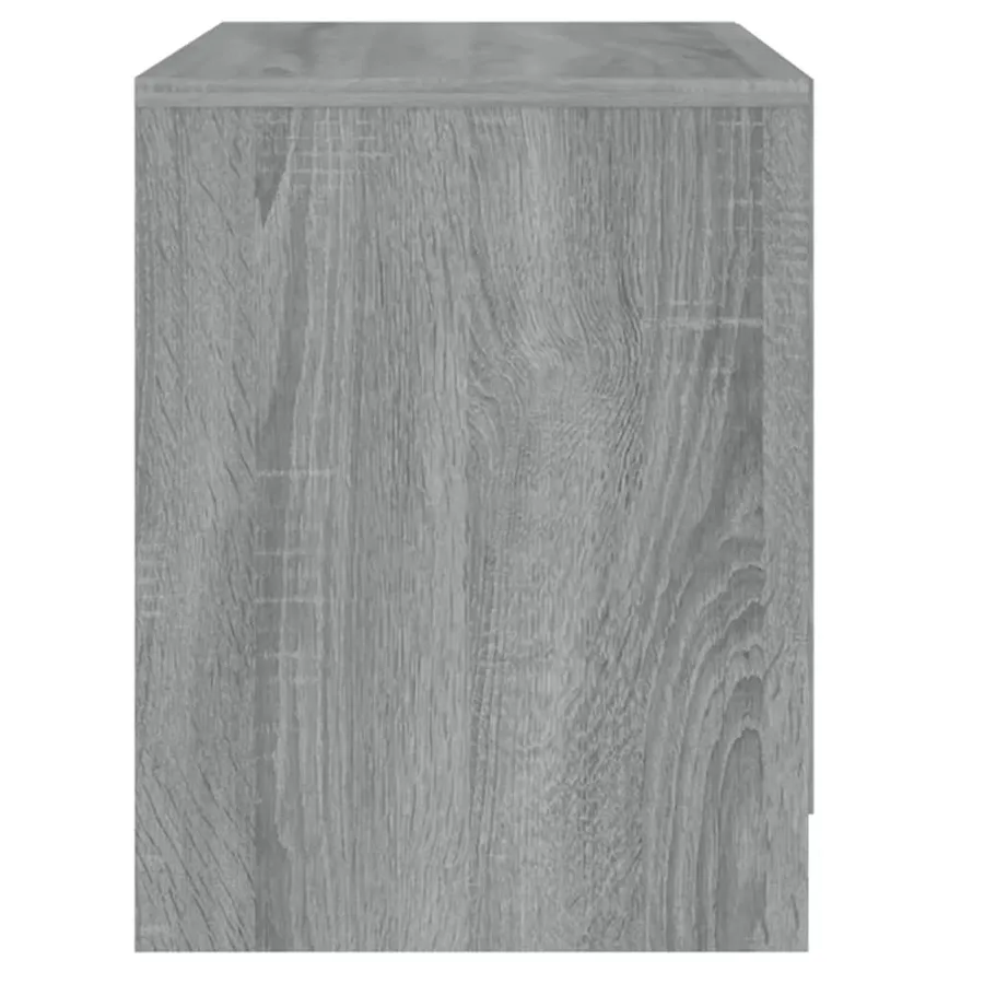 Table de chevet sonoma gris 45x34,5x44,5 cm bois d’ingénierie - 5