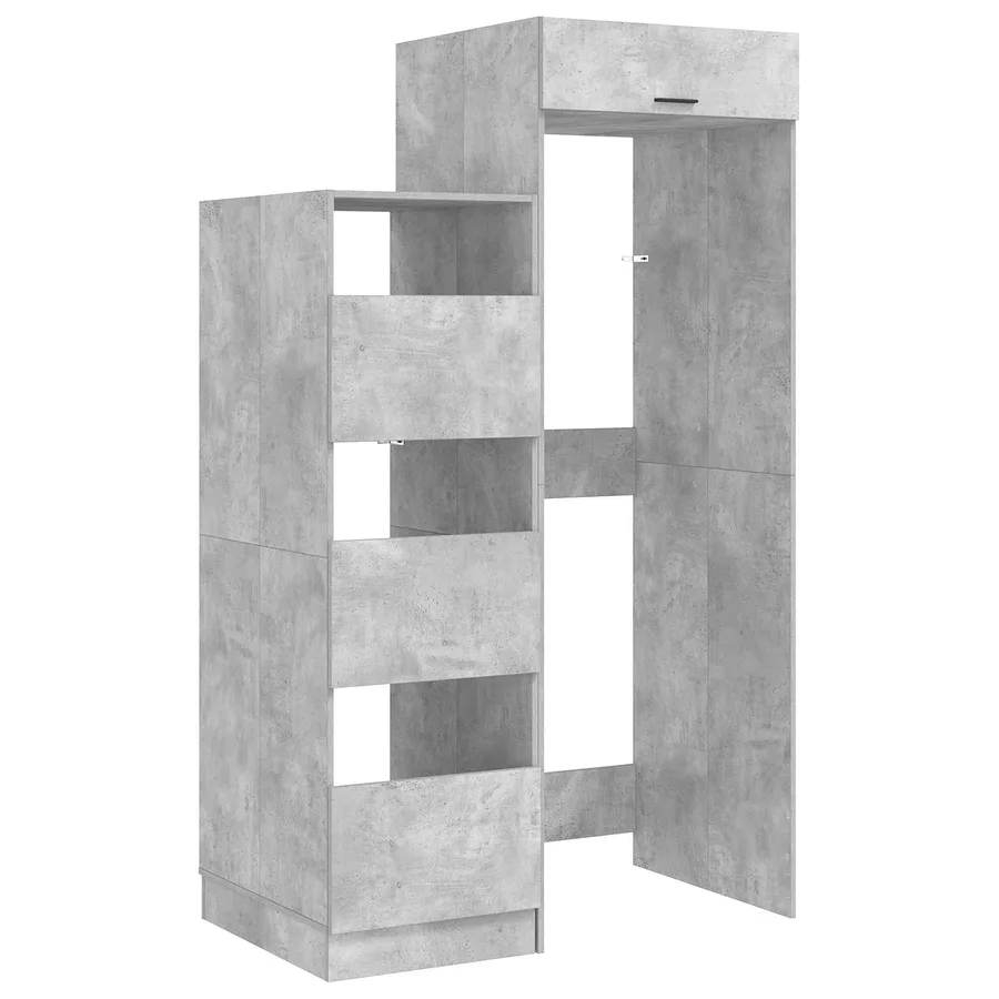 Ensemble de meubles de rangement pour la buanderie 2 pc Béton - 2
