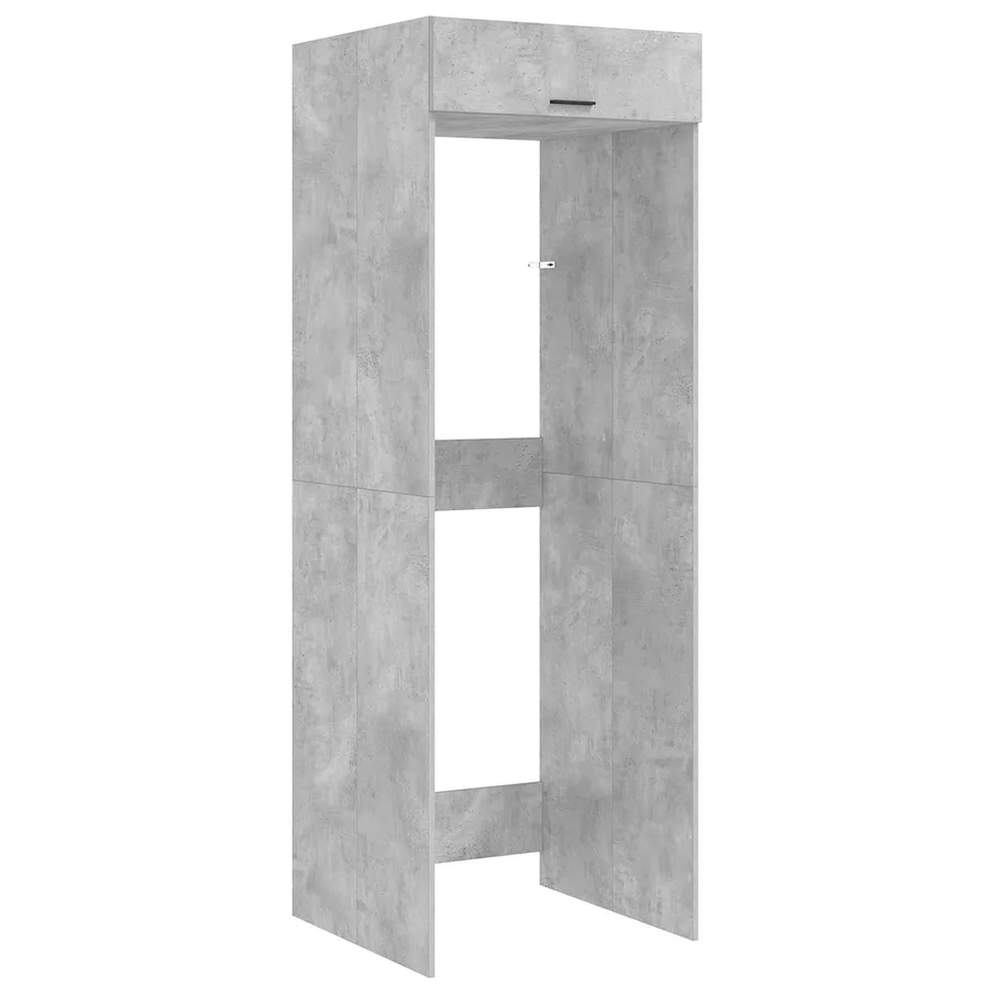 Ensemble de meubles de rangement pour la buanderie 2 pc Béton - 5