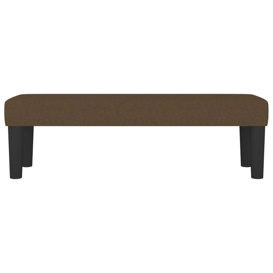 Banc Marron foncé 100x30x30 cm Tissu - 3