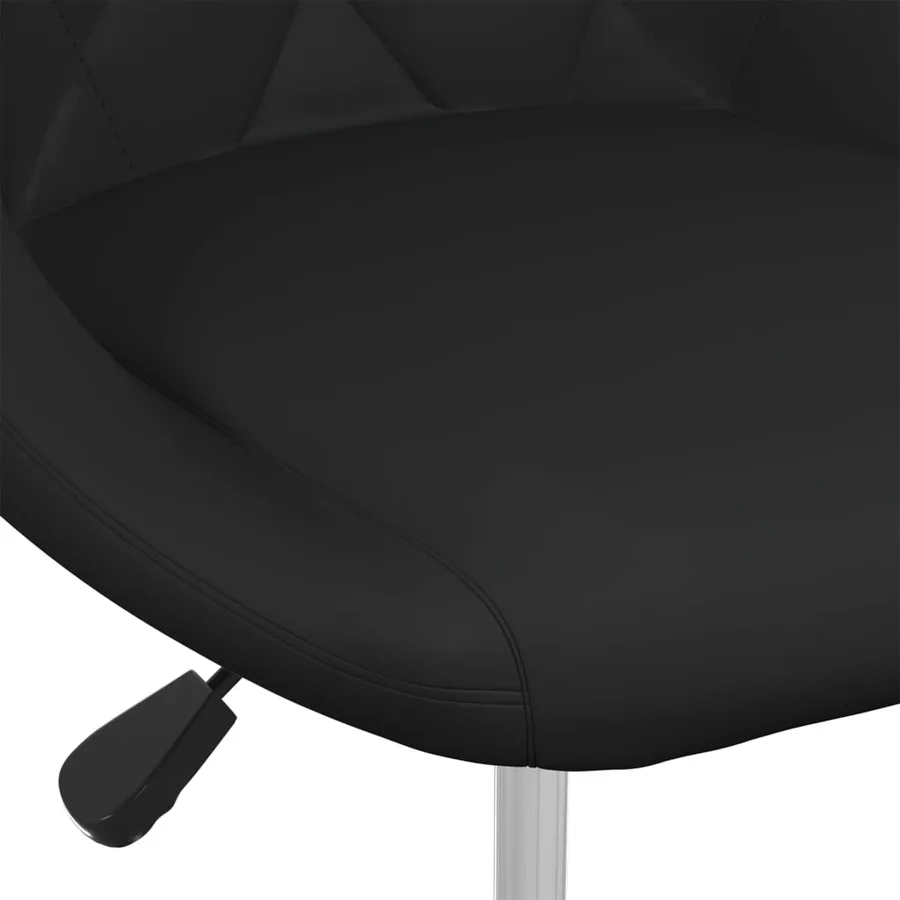Chaises à manger lot de 6 noir similicuir - 5