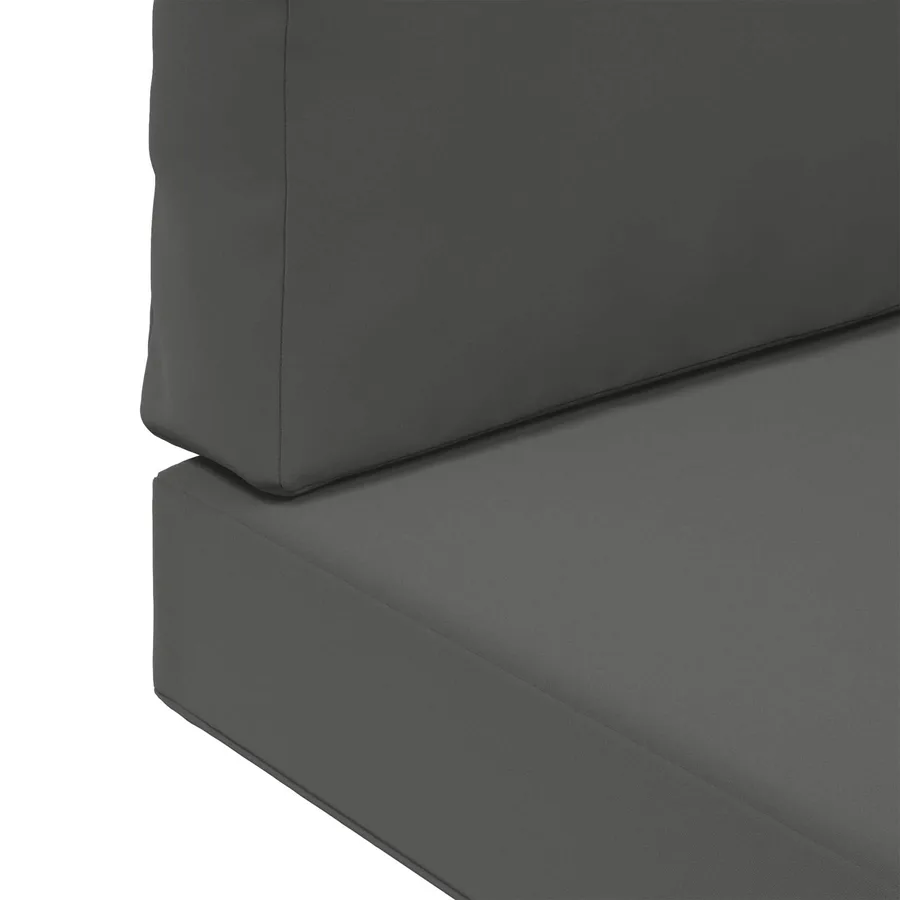 Coussin de canapé d'extérieur 2 pcs Anthracite Polyester - 9