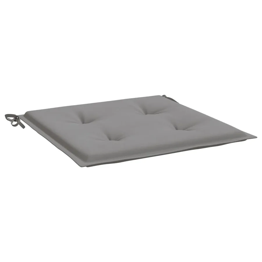 Coussins de chaise jardin lot de 6 gris 50x50x4 cm tissu oxford - 5