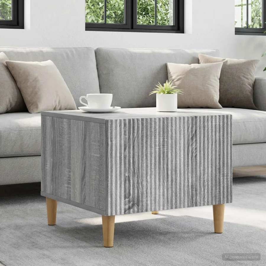 Table basse Sonoma gris 49 x 50 x 40 cm Bois d'ingénierie