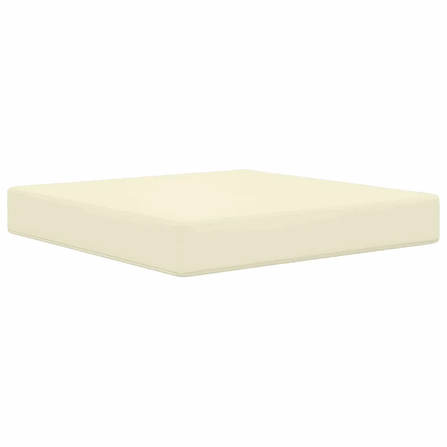 Coussin de canapé d'extérieur 2 pcs Crème Polyester - 4
