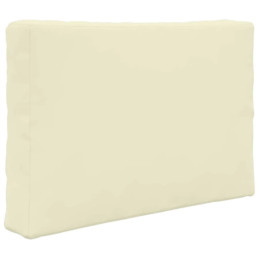 Coussin de canapé d'extérieur 2 pcs Crème Polyester - 5
