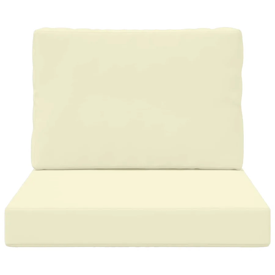 Coussin de canapé d'extérieur 2 pcs Crème Polyester - 6