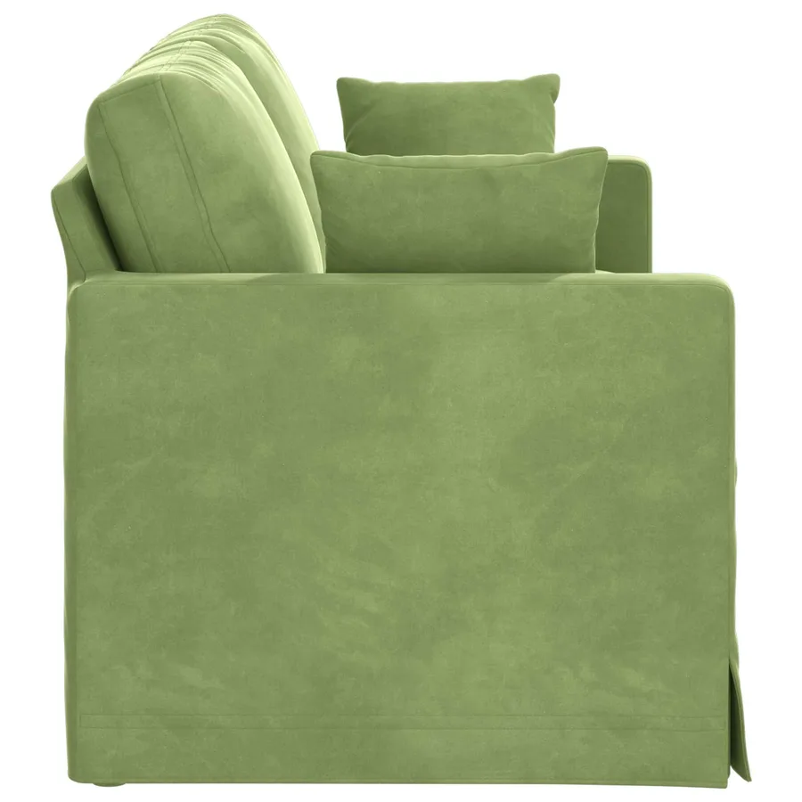 Canapé Vert clair 158 x 78 x 80 cm Velours - 5
