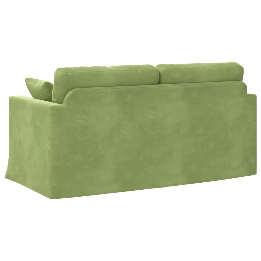 Canapé Vert clair 158 x 78 x 80 cm Velours - 6