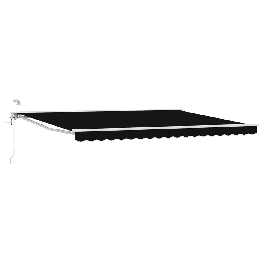 Auvent rétractable électrique Noir et Blanc 4 × 3 m - 2