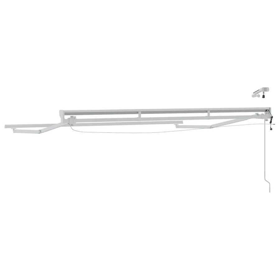 Cadre de store électrique avec LED Blanc 2,5 x 2 m Aluminium - 7