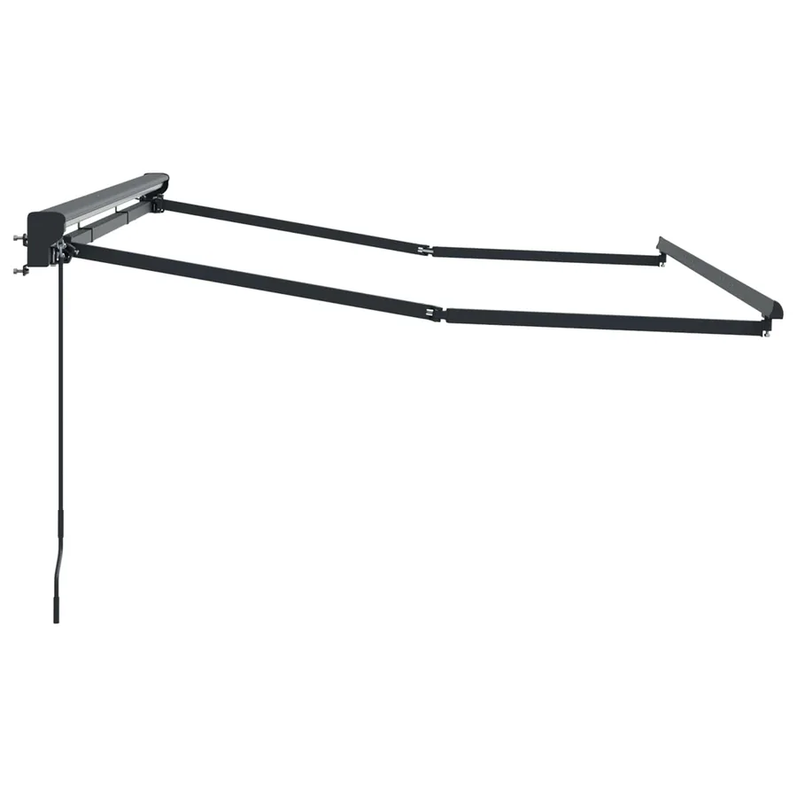 Cadre de auvent manuel Réglable Anthracite 3,5 x 2 m Acier - 4