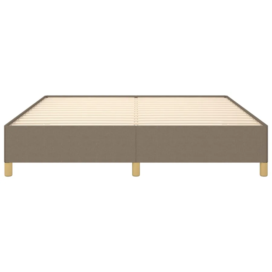 Cadre de lit sans matelas taupe 180x200 cm tissu - 5