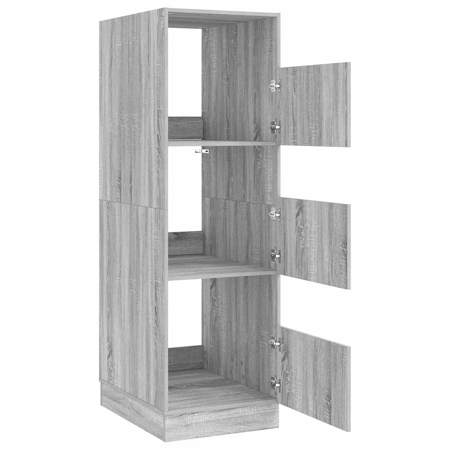Armoire à Laver Gris Sonoma 50 x 68 x 162 cm Bois d'ingénierie - 5