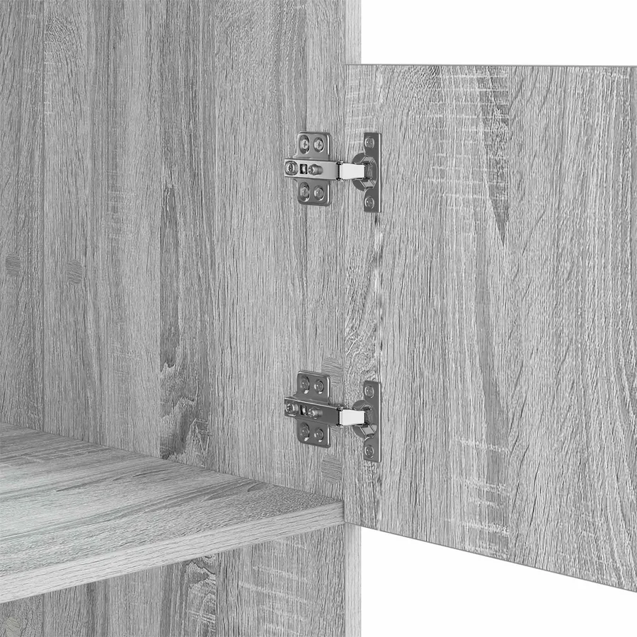 Armoire à Laver Gris Sonoma 50 x 68 x 162 cm Bois d'ingénierie - 9