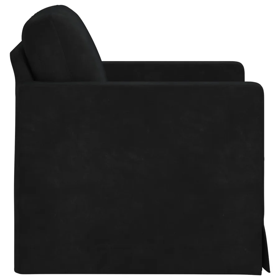 Canapé Noir 78 x 78 x 80 cm Velours - 5