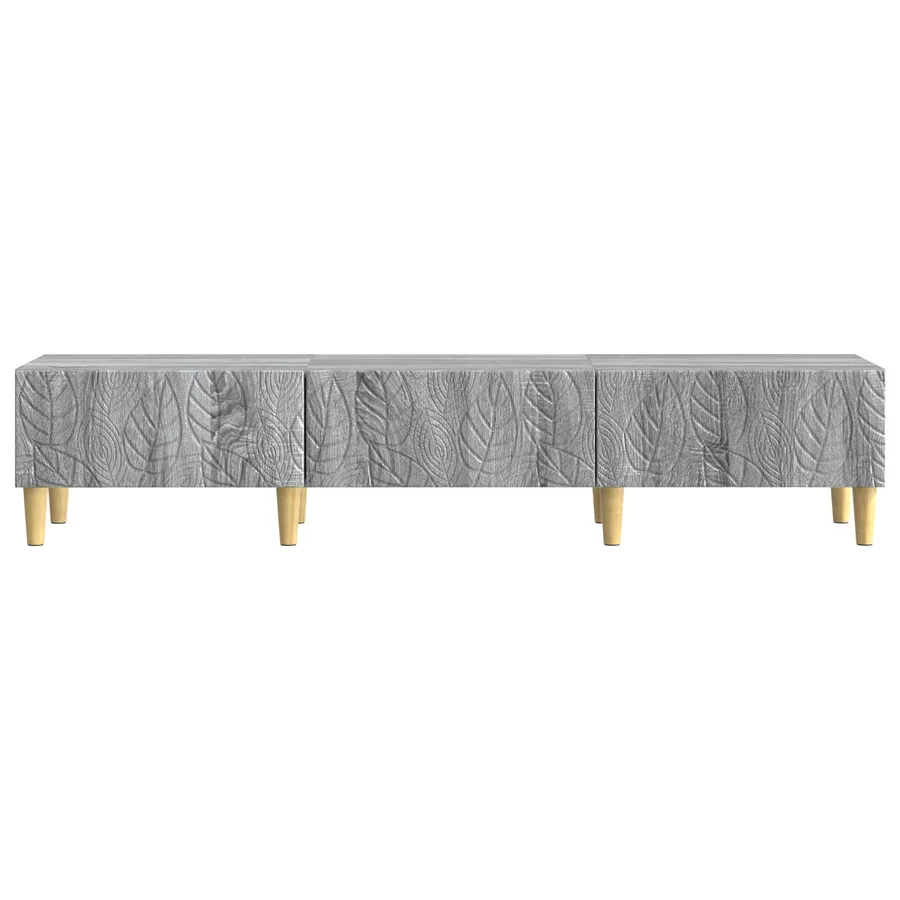 Meuble TV 147 x 34,5 x 30 cm Sonoma gris Bois d'ingénierie - 5