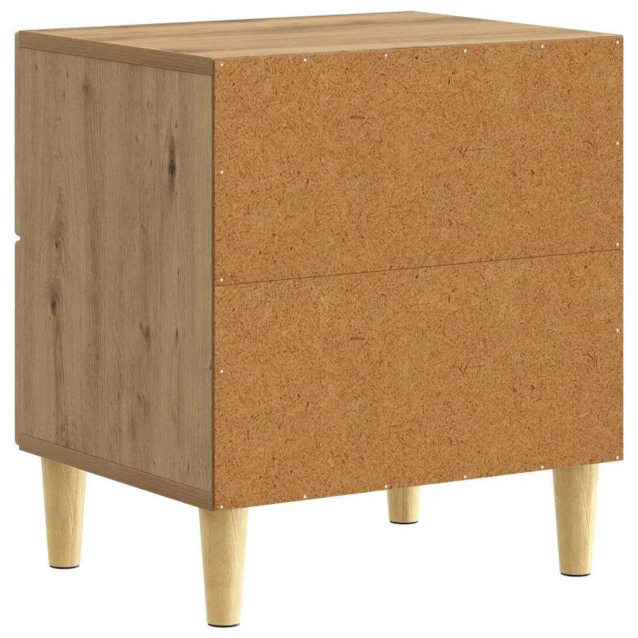 Table de chevet Chêne artisanal 43 x 34,5 x 48 cm - 6