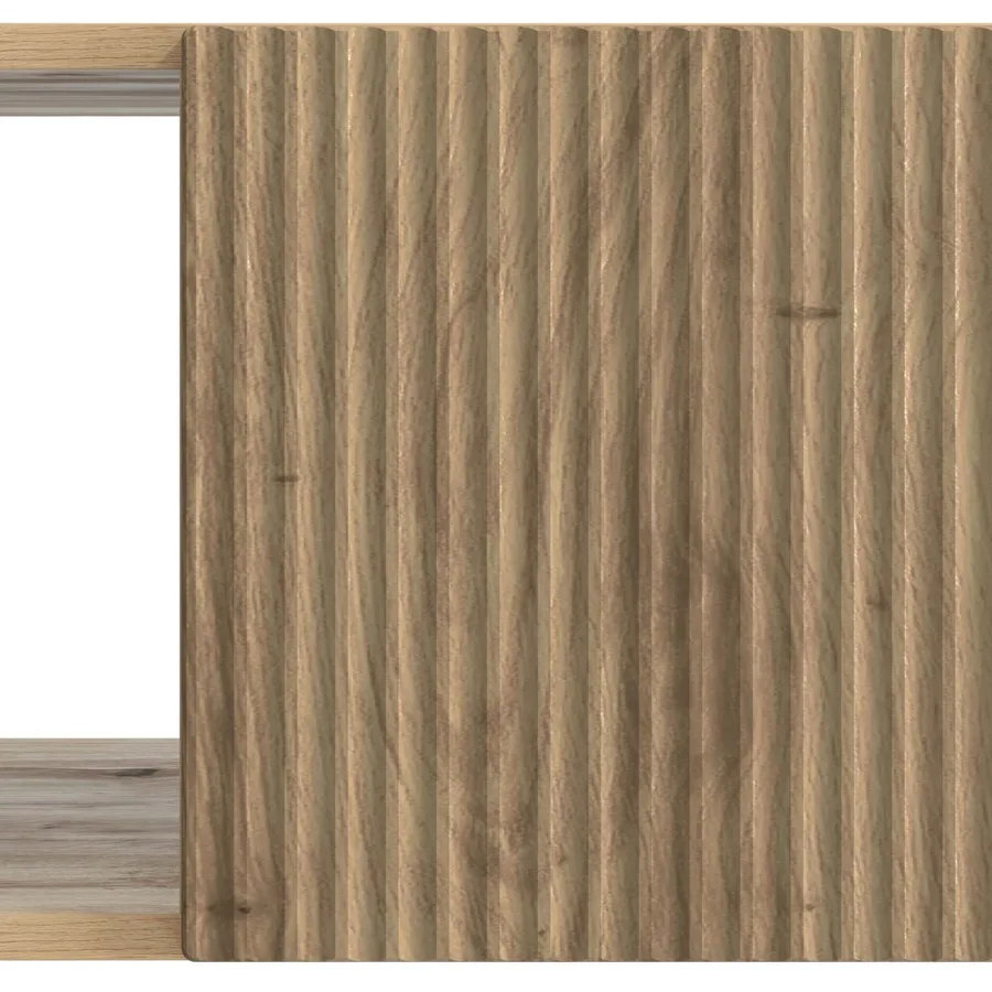 Table basse Chêne artisanal 90 x 50 x 40 cm Bois d'ingénierie - 9