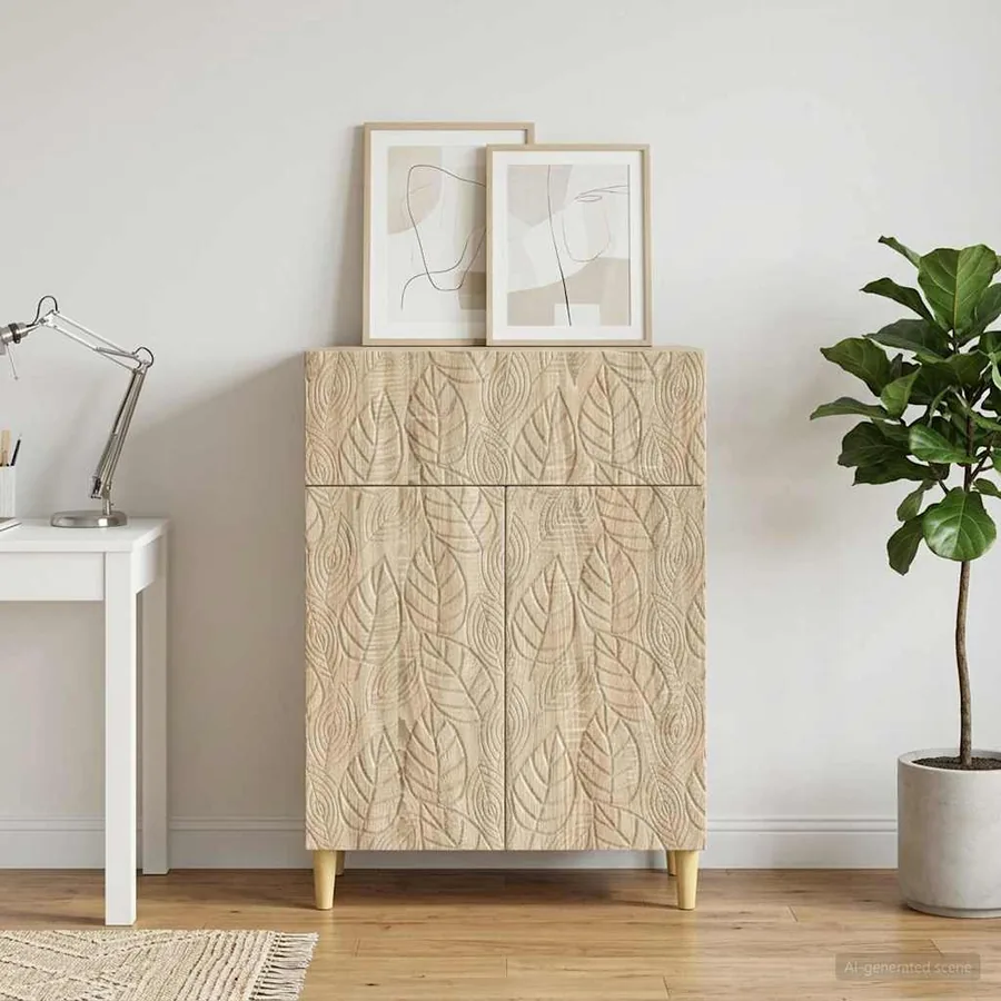 Buffet Chêne Sonoma 66 x 34,5 x 90 cm Bois d'ingénierie