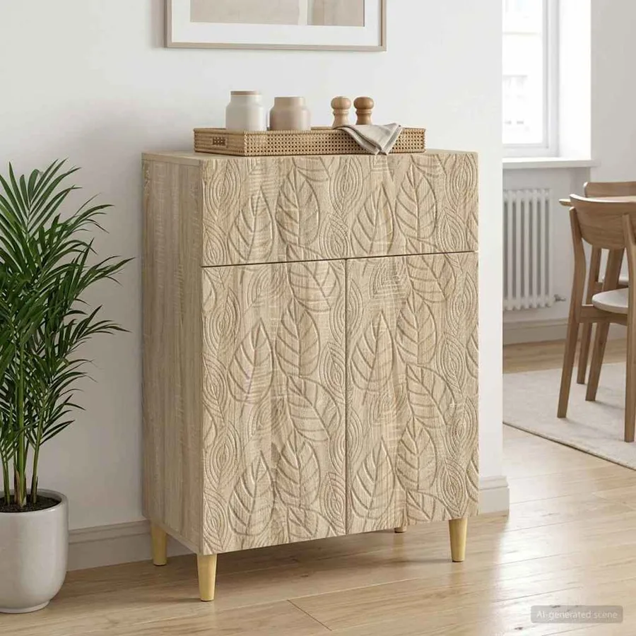 Buffet Chêne Sonoma 66 x 34,5 x 90 cm Bois d'ingénierie - 3