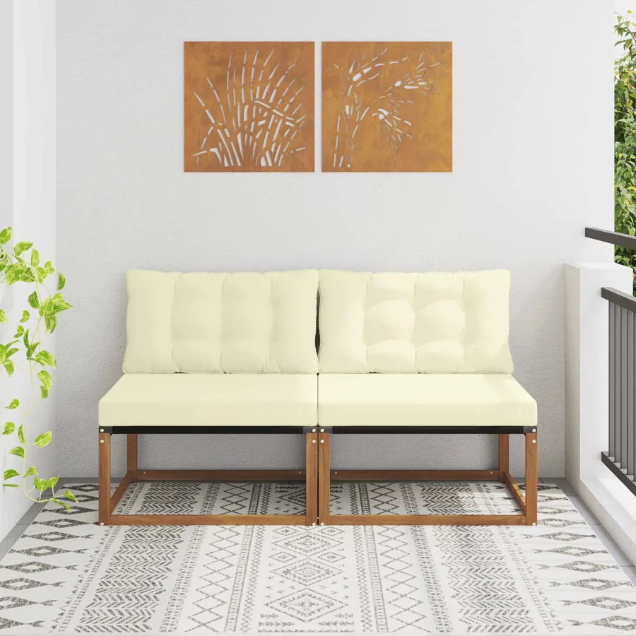 2 Pièce Sofa de milieu extérieur