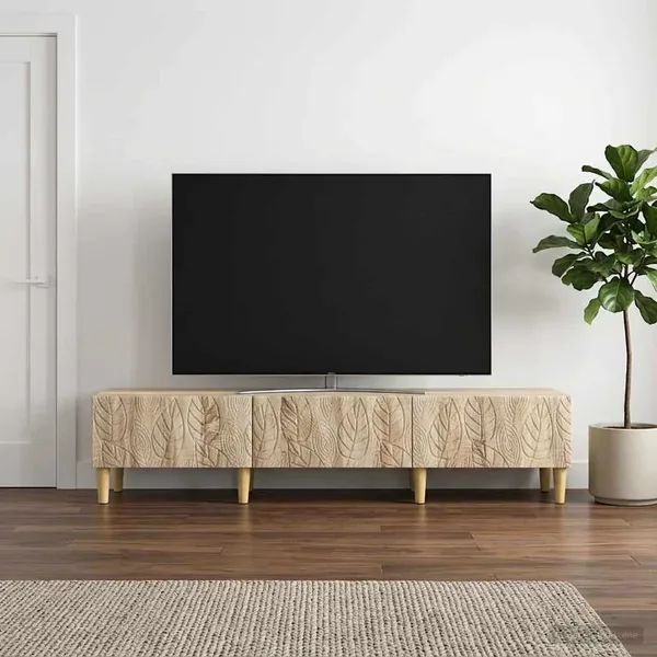 Meuble TV 147 x 34,5 x 30 cm Chêne Sonoma Bois d'ingénierie