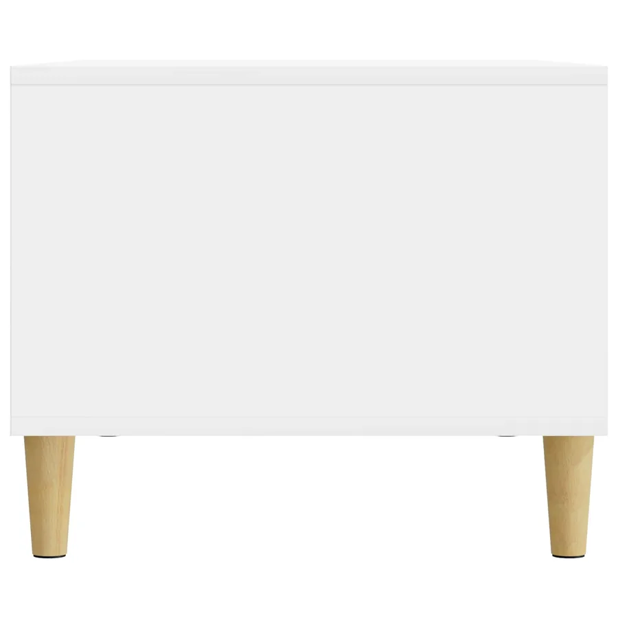 Table basse Blanc brillant 90 x 50 x 40 cm Bois d'ingénierie - 6