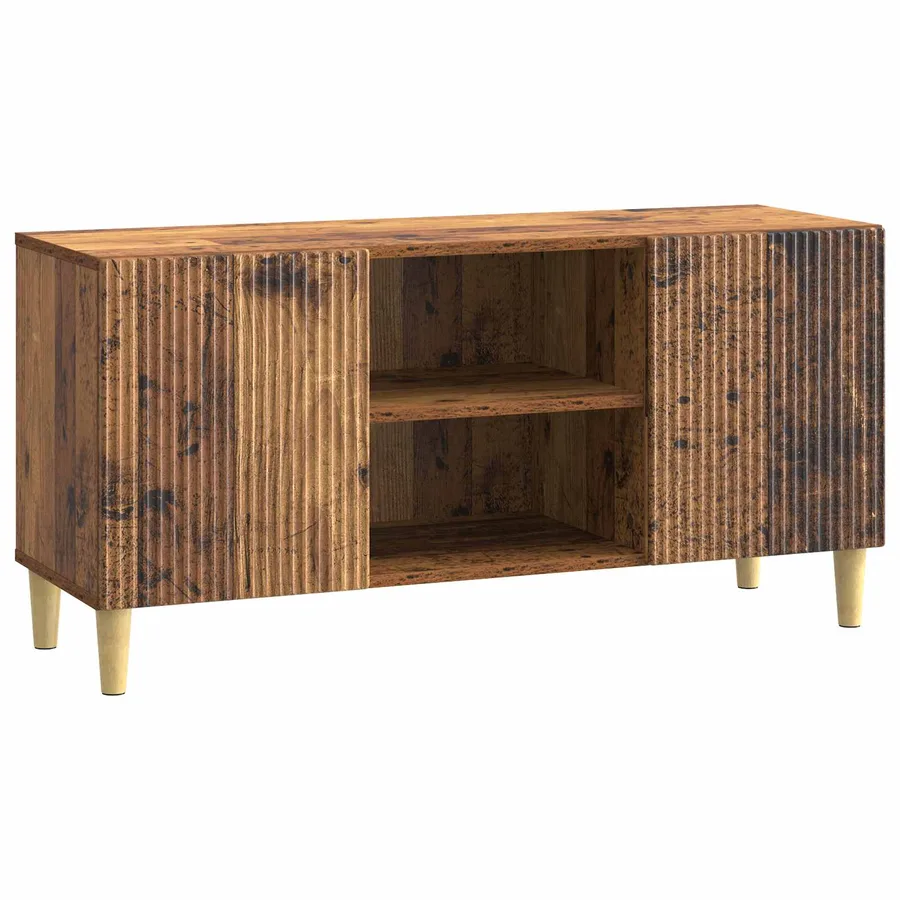 Meuble TV Bois ancien 102 x 34,5 x 50 cm Bois d'ingénierie - 2