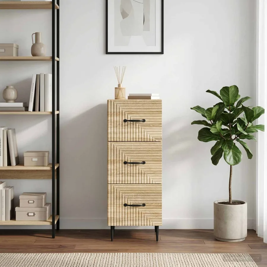 Armoire à tiroirs Chêne Sonoma 33 x 34,5 x 89,5 cm