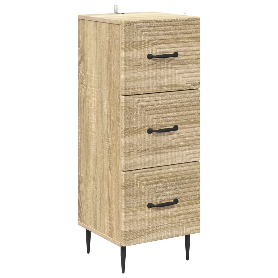 Armoire à tiroirs Chêne Sonoma 33 x 34,5 x 89,5 cm - 2