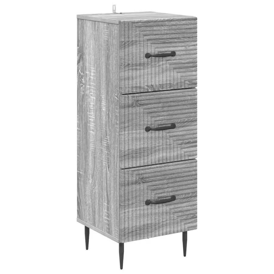 Armoire à tiroirs Sonoma gris 33 x 34,5 x 89,5 cm - 2
