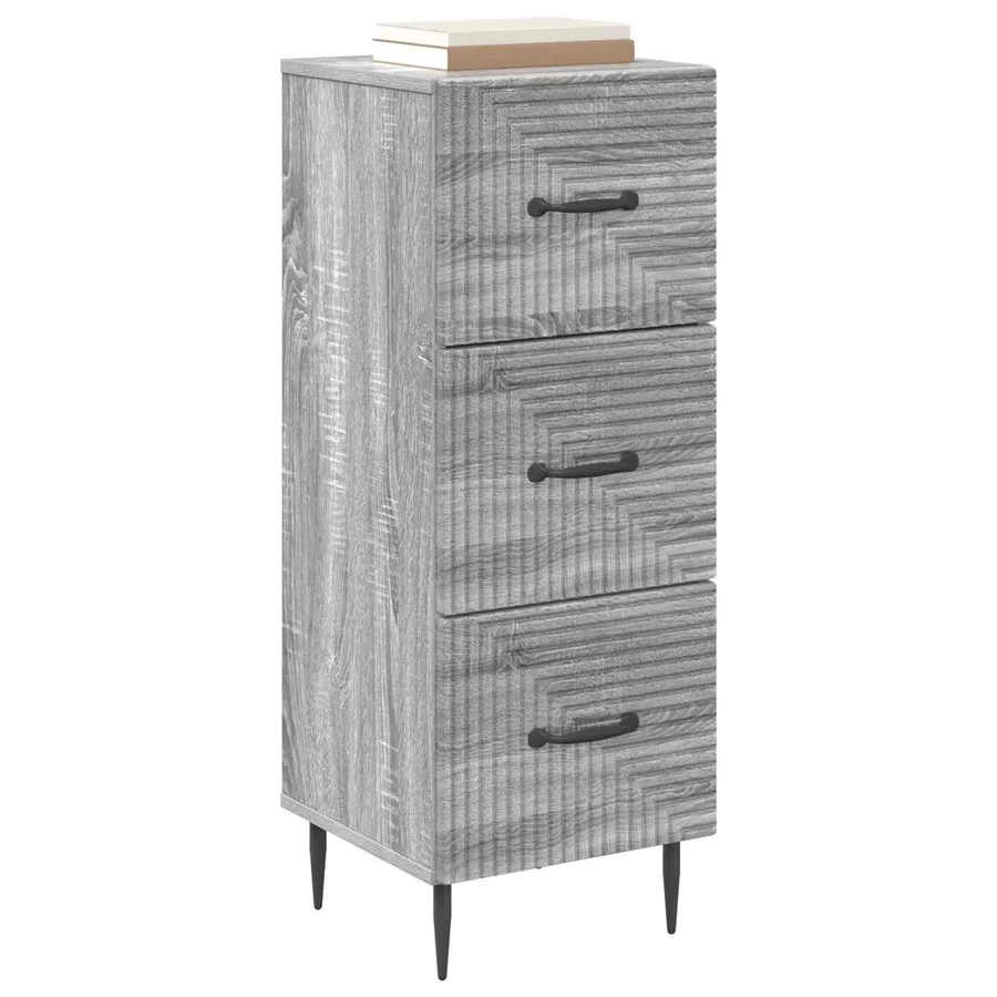 Armoire à tiroirs Sonoma gris 33 x 34,5 x 89,5 cm - 3