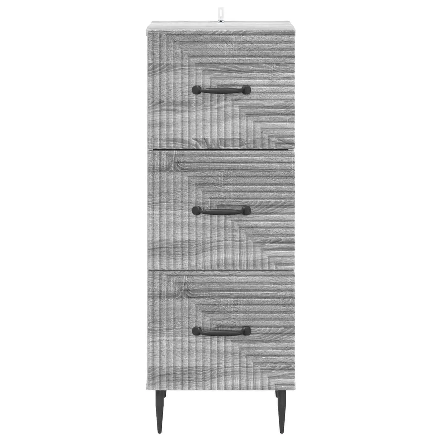 Armoire à tiroirs Sonoma gris 33 x 34,5 x 89,5 cm - 6