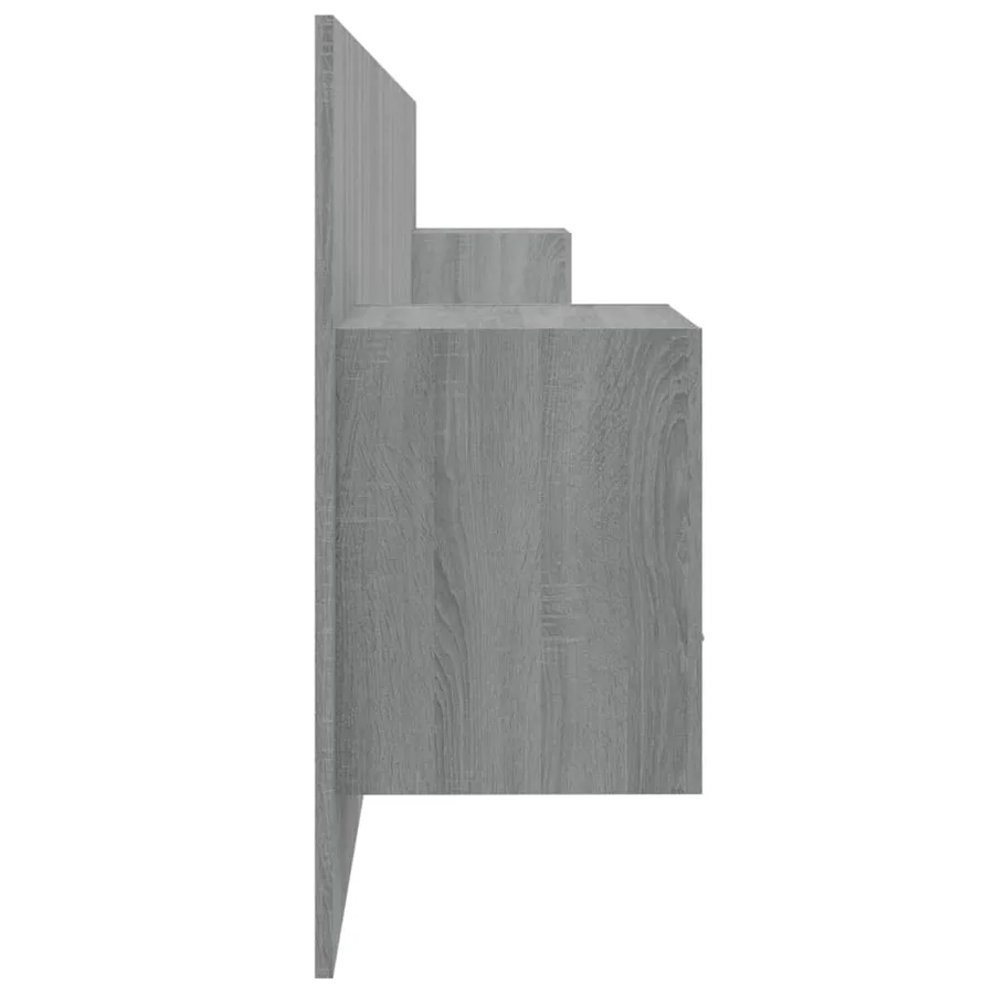 Tête de lit avec armoires Sonoma gris Bois d'ingénierie - 4