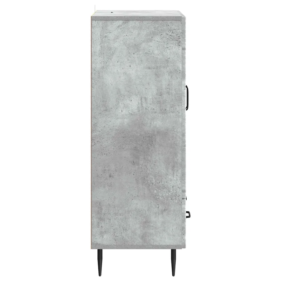 Buffet Gris béton 66 x 34,5 x 95 cm Bois d'ingénierie - 6