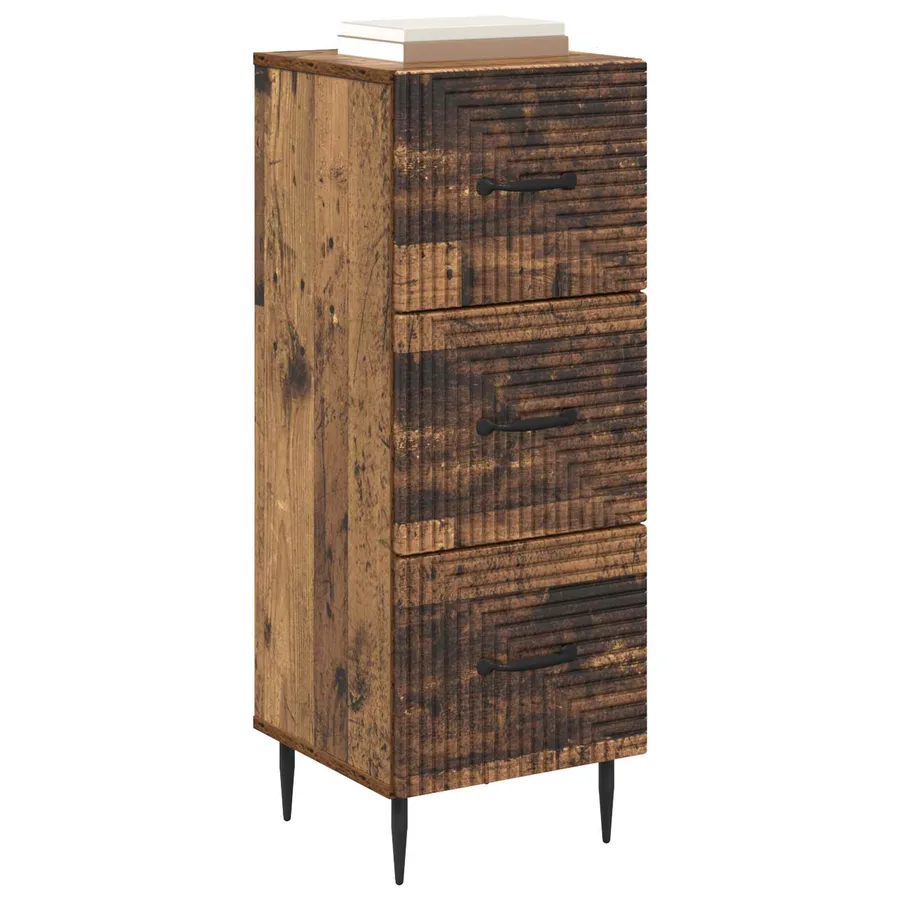 Armoire à tiroirs Bois ancien 33 x 34,5 x 89,5 cm - 3