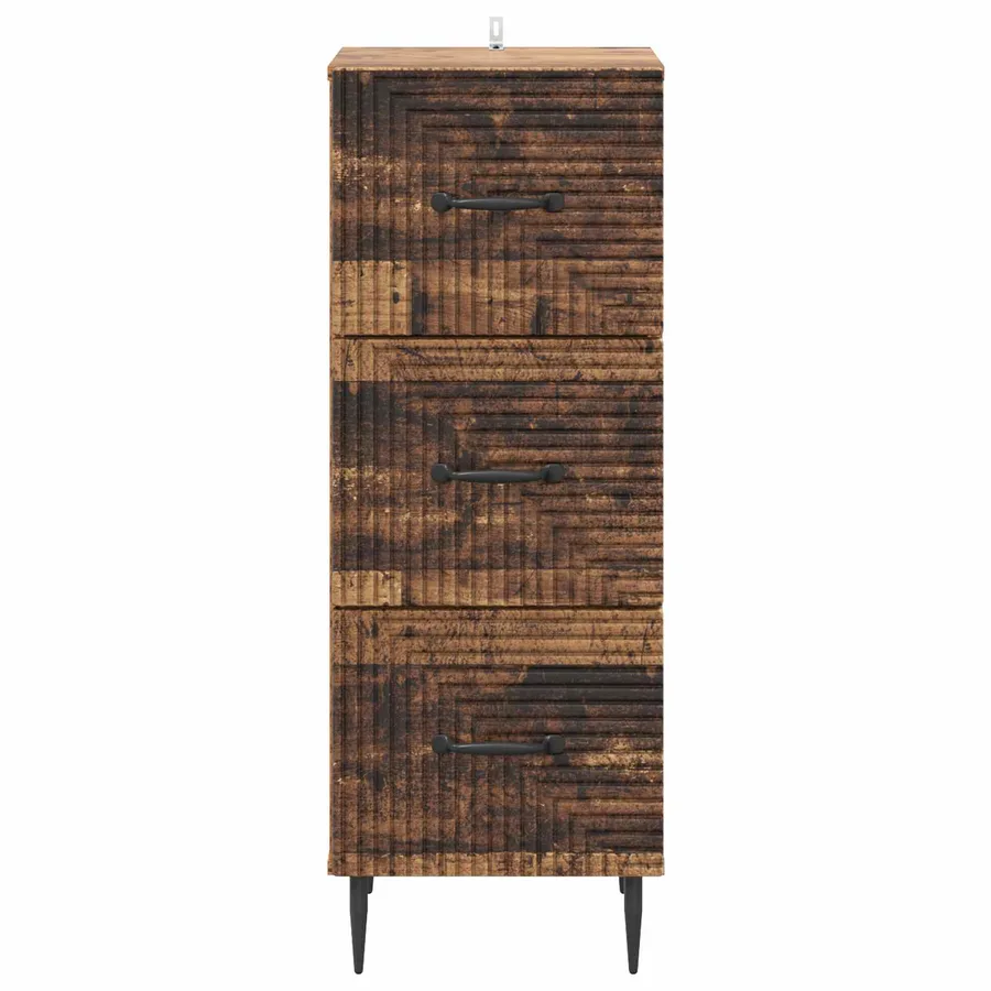 Armoire à tiroirs Bois ancien 33 x 34,5 x 89,5 cm - 6