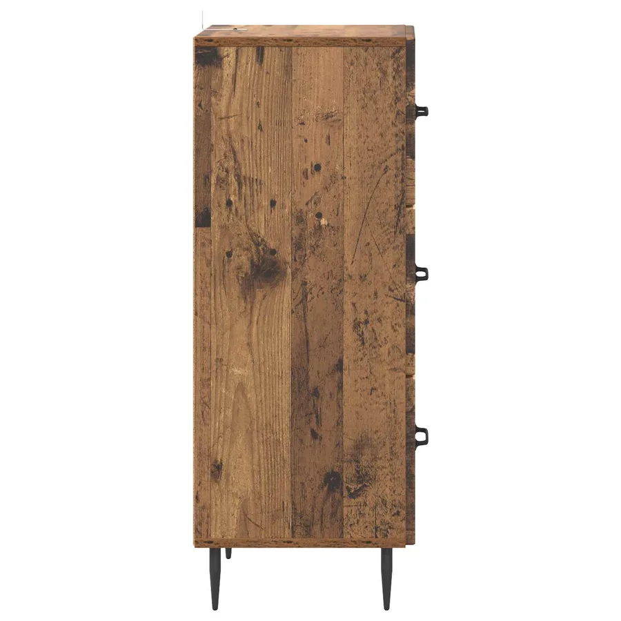 Armoire à tiroirs Bois ancien 33 x 34,5 x 89,5 cm - 7