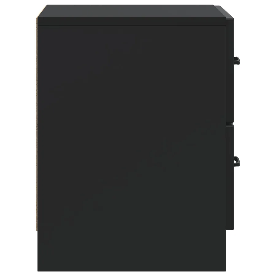 Cabinet de chevet Noir 43 x 34,5 x 44,5 cm Bois d'ingénierie - 6
